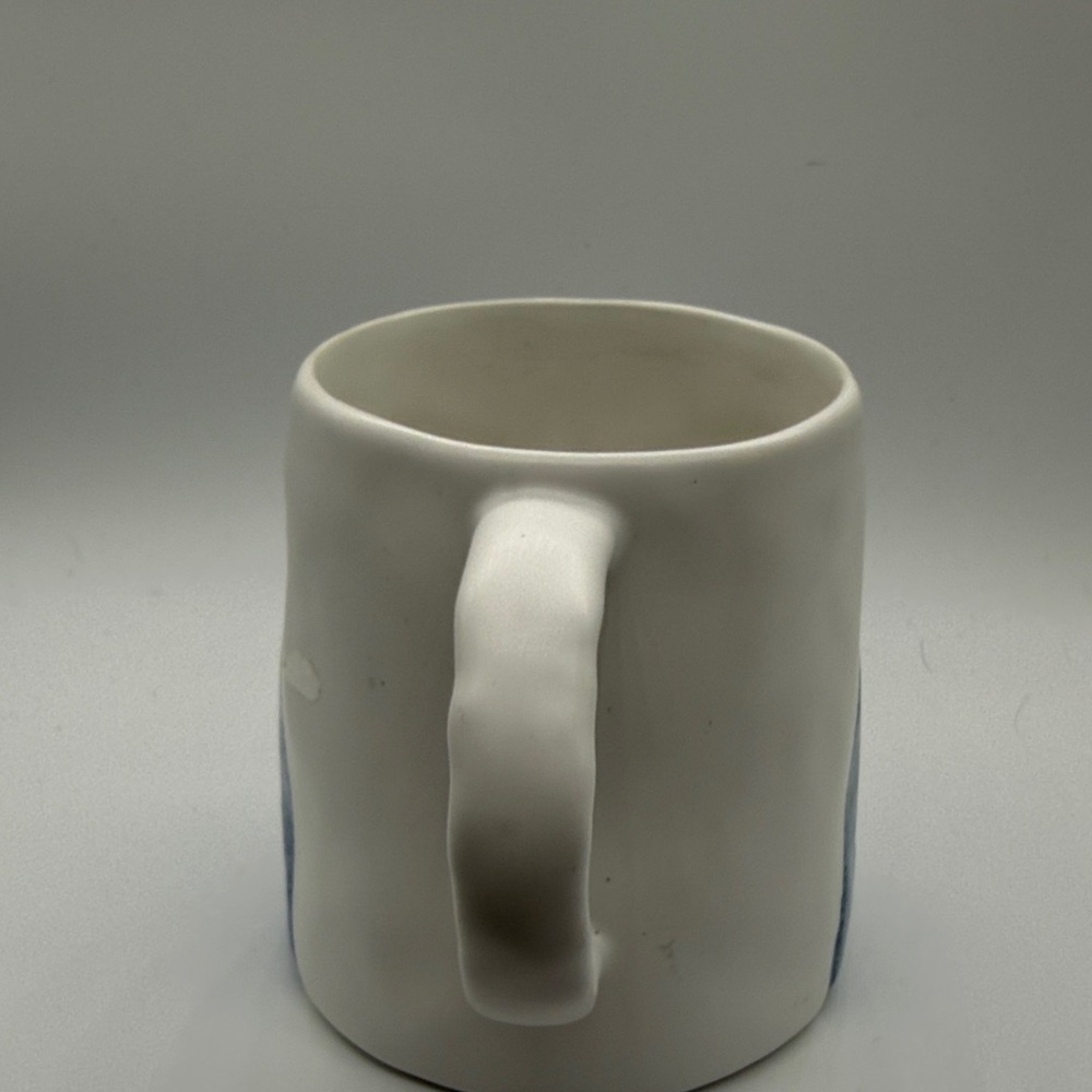Anthropologie White Mug with Blue Bird and Yellow-Orange Beak - Picture 4 of 8